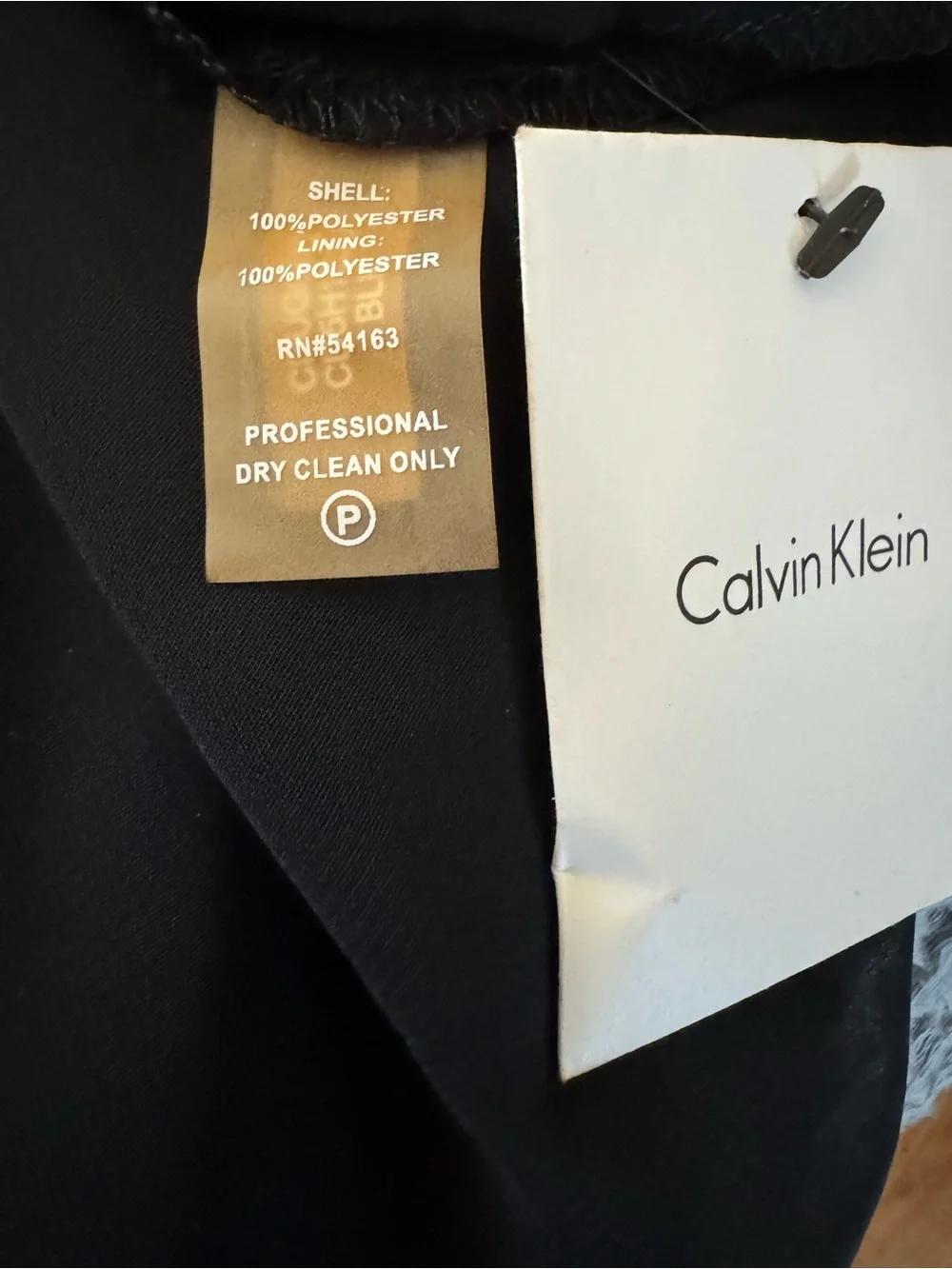 NWT Calvin Klein Black Dress (Size 8) - Picture 7 of 11